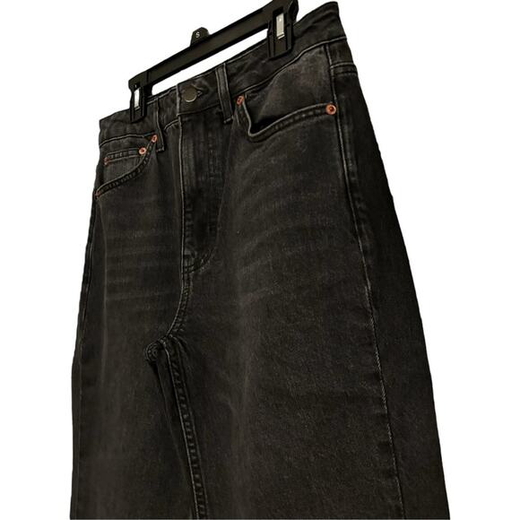 Topshop Black Cropped Straight Leg Jeans Juniors 7 NWT - Picture 4 of 10